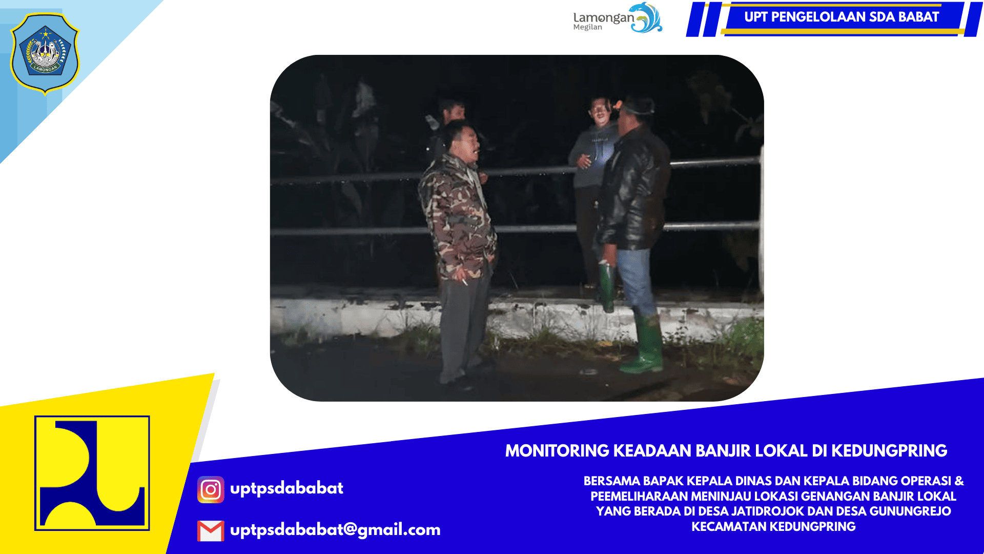 MONITORING LOKASI GENANGAN BANJIR LOKAL DI KECAMATAN KEDUNGPRING