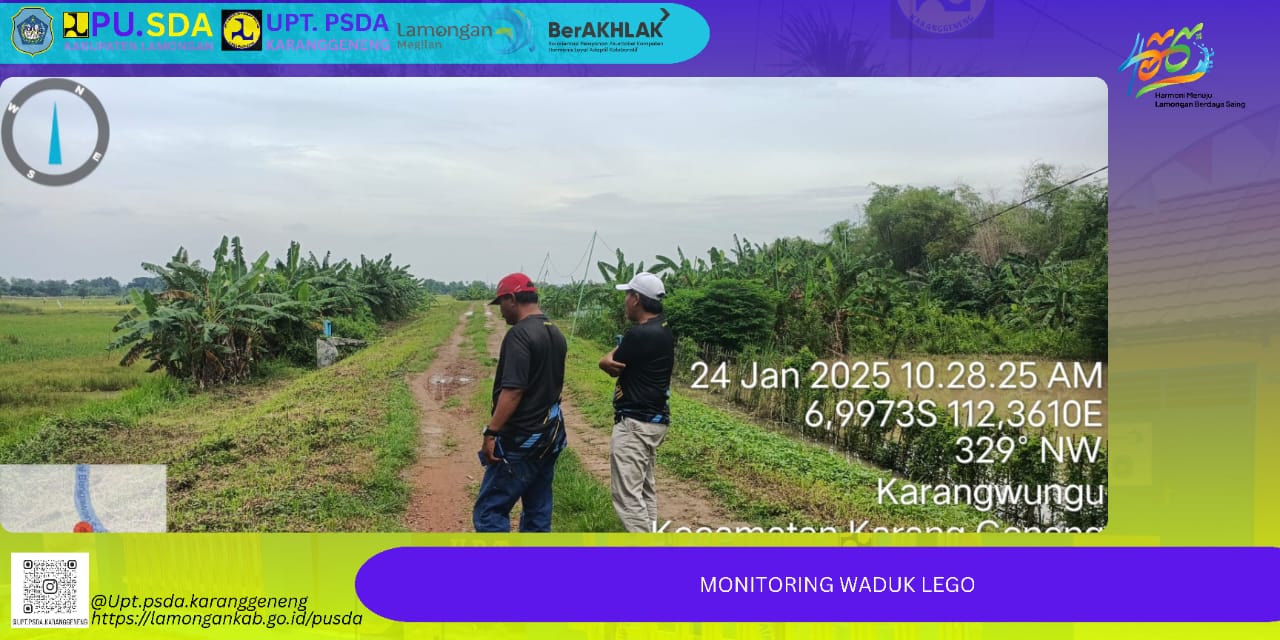 Monitoring Waduk Lego UPT. PSDA Karanggeneng