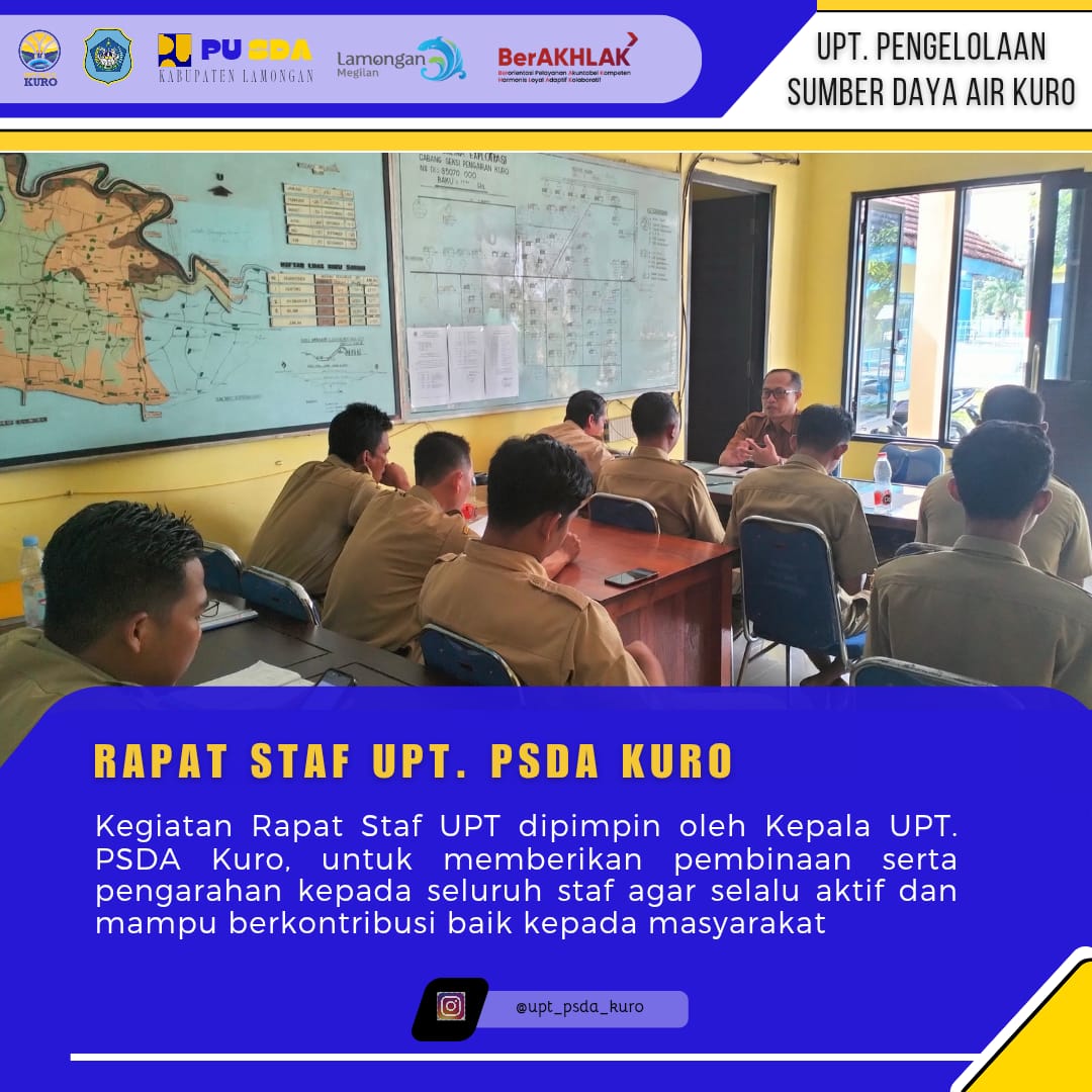 Rapat Staf UPT. PSDA Kuro