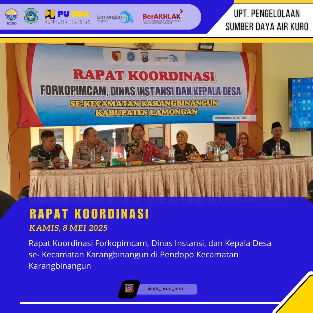 Rapat Koordinasi di kecamatan Karangbinangun