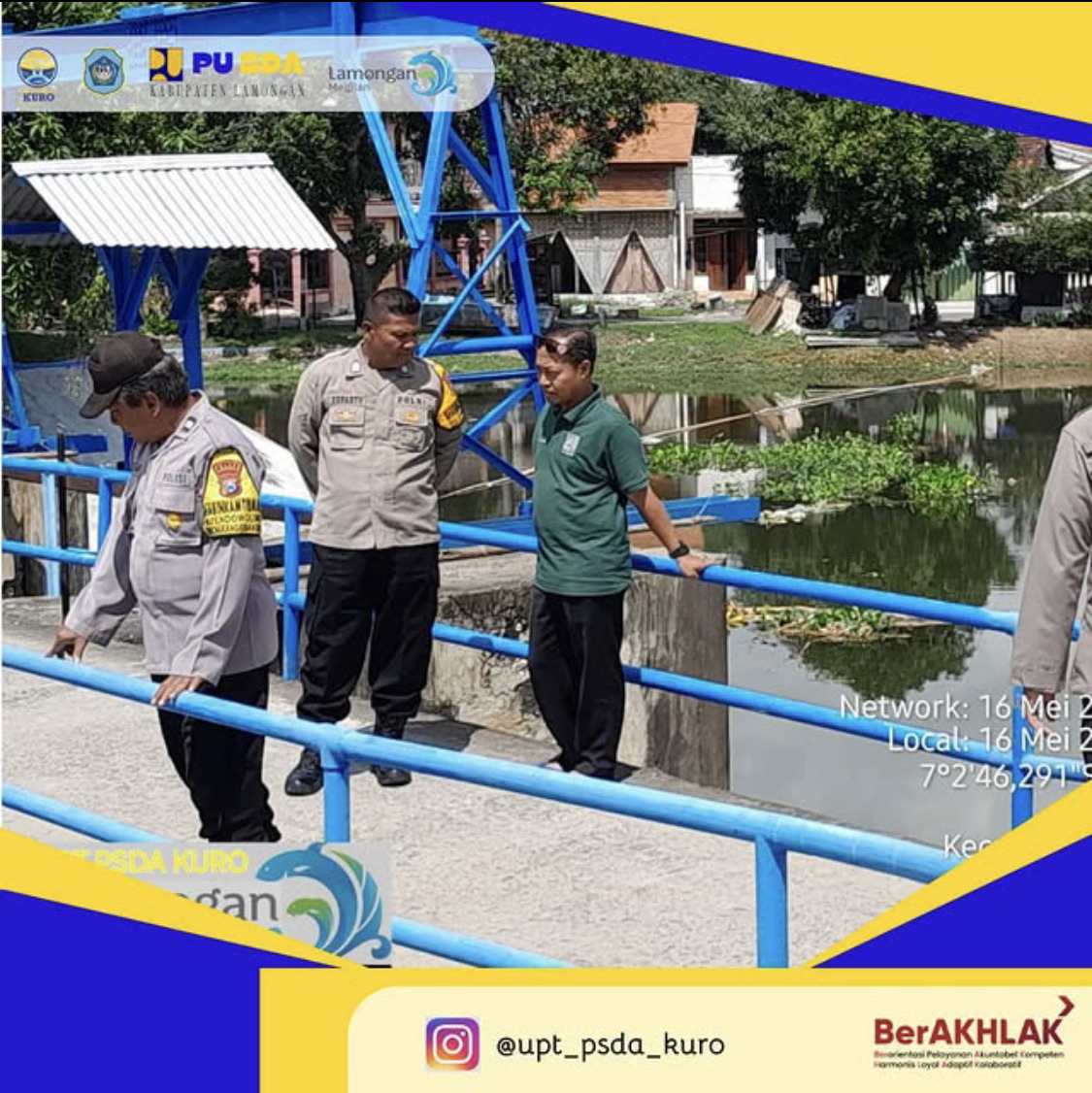 UPT PSDA Kuro Melayani Konsultasi/ Berkordinasi dari  Polsek Karangbinangun