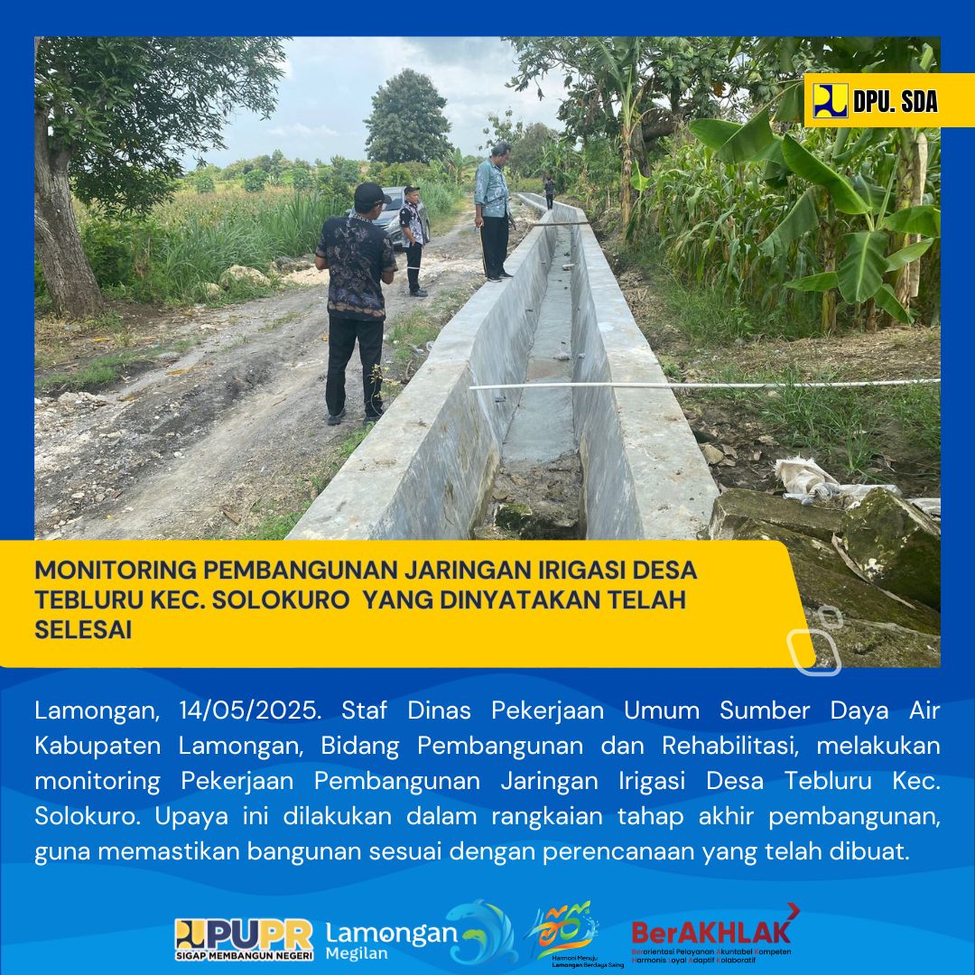 MONITORING PEMBANGUNAN YANG TELAH DINYATAKAN SELESAI