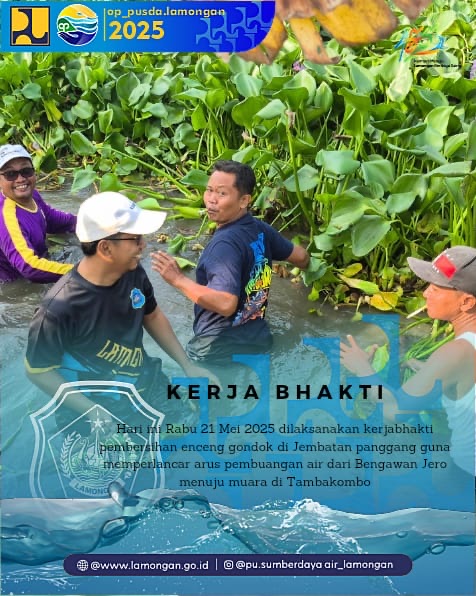Kerja bahkti Pembersihan Enceng gondok