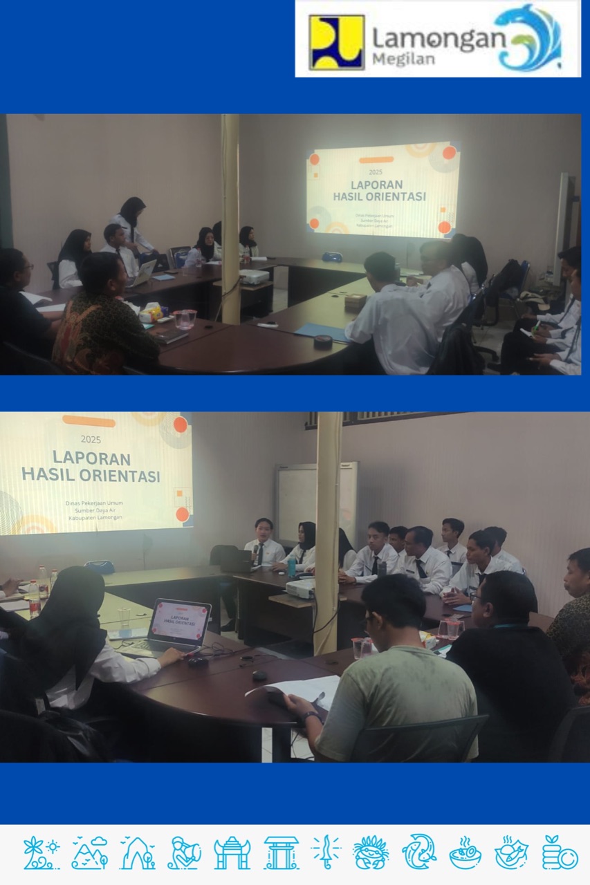 Presentasi Laporan orientasi CPNS di Dinas PU. SDA