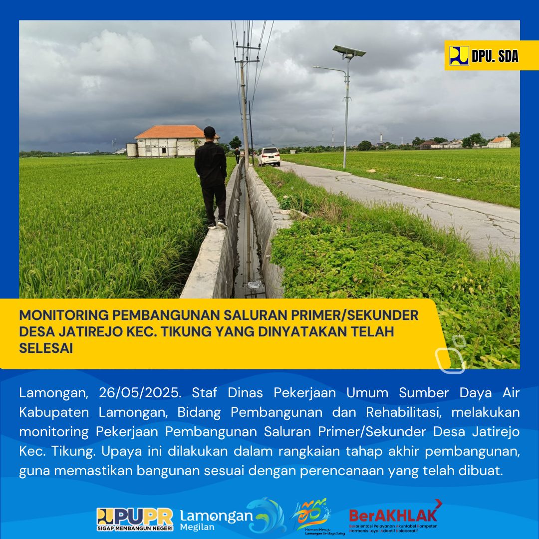 MONITORING PEMBANGUNAN YANG TELAH DINYATAKAN SELESAI