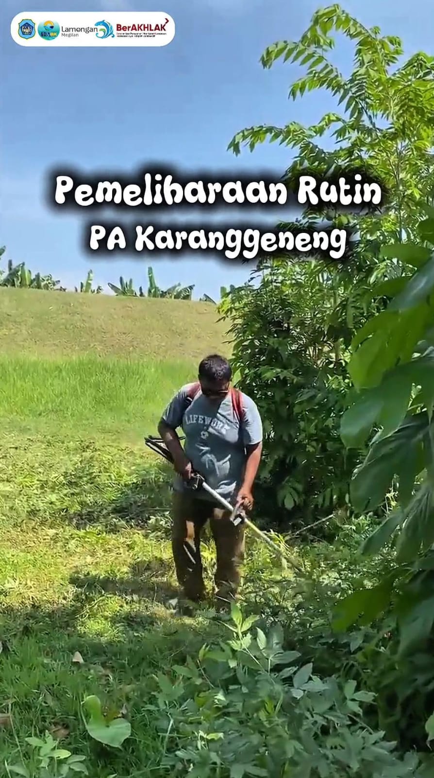 Foto: Pemeliharaan Rutin D.I PA Karanggeneng UPTD PSDA Karanggeneng