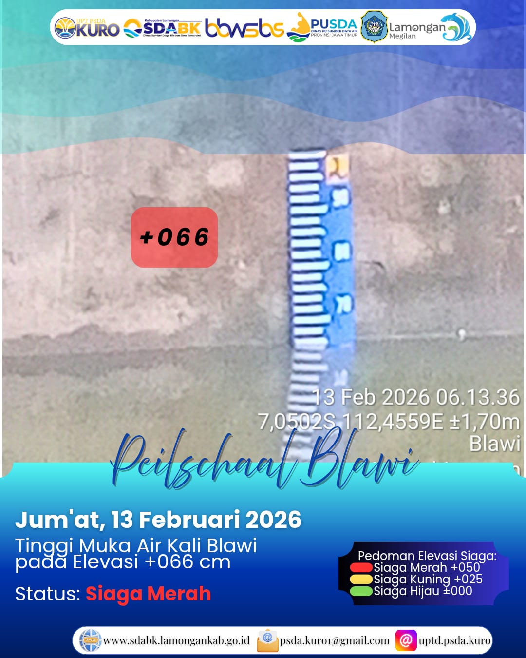 Foto: Peilschaal Blawi