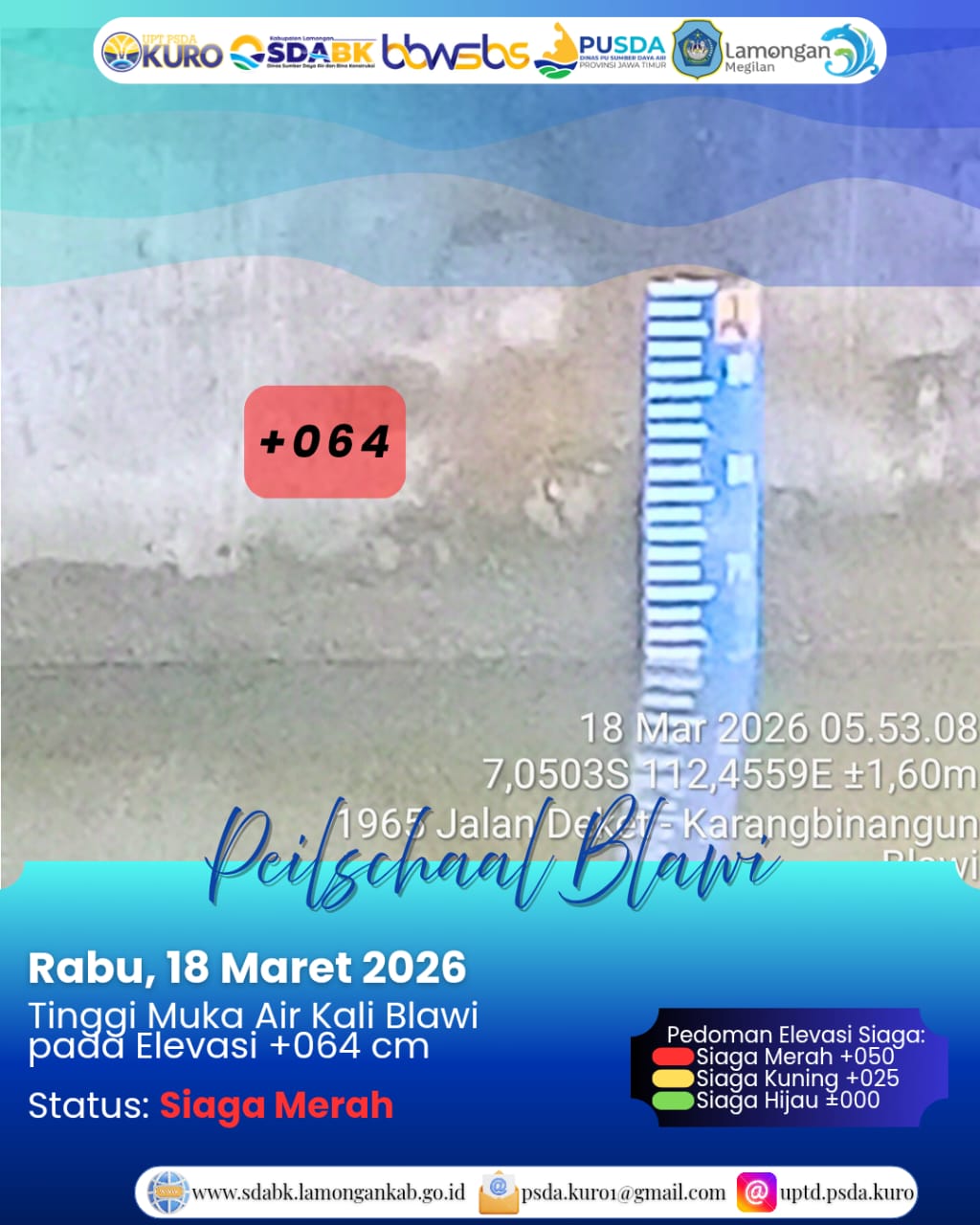 Foto: Peilschaal Blawi