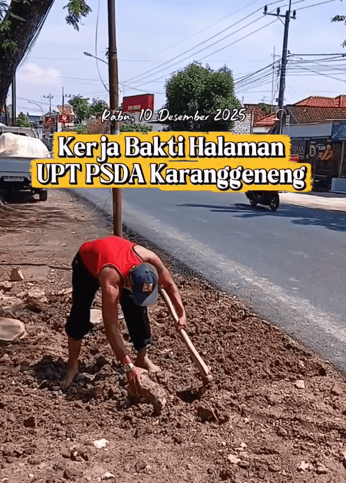 Foto: Kerja Bakti di Kantor UPT PSDA Karanggeneng