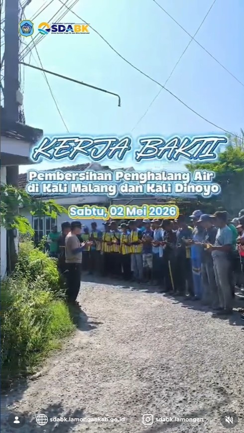 Foto: Kerja Bakti Bersama di Bengawanjero, Dukung Kelancaran Irigasi MT II