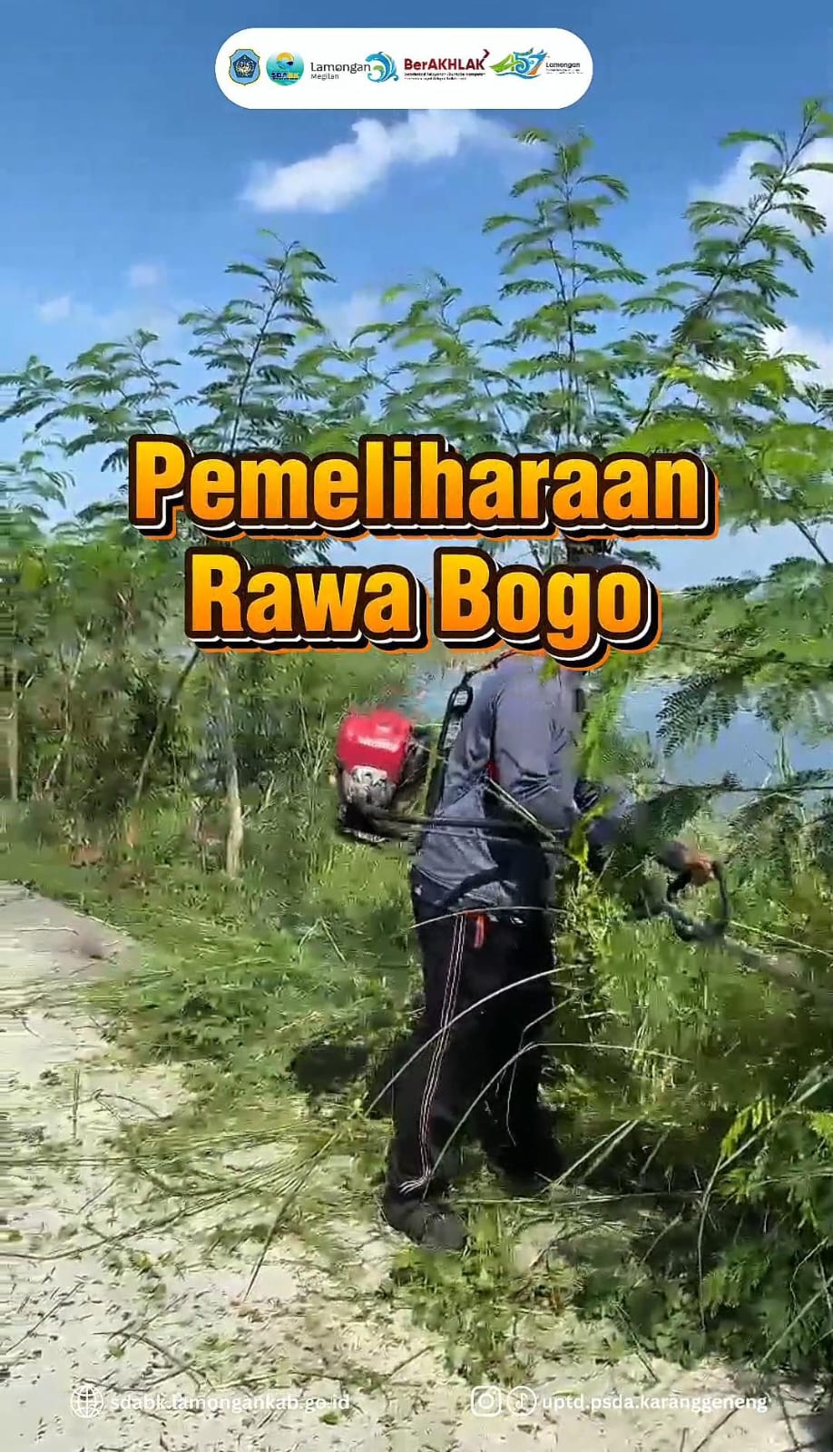 Foto: Pemeliharaan Rawa Bogo UPTD PSDA Karanggeneng