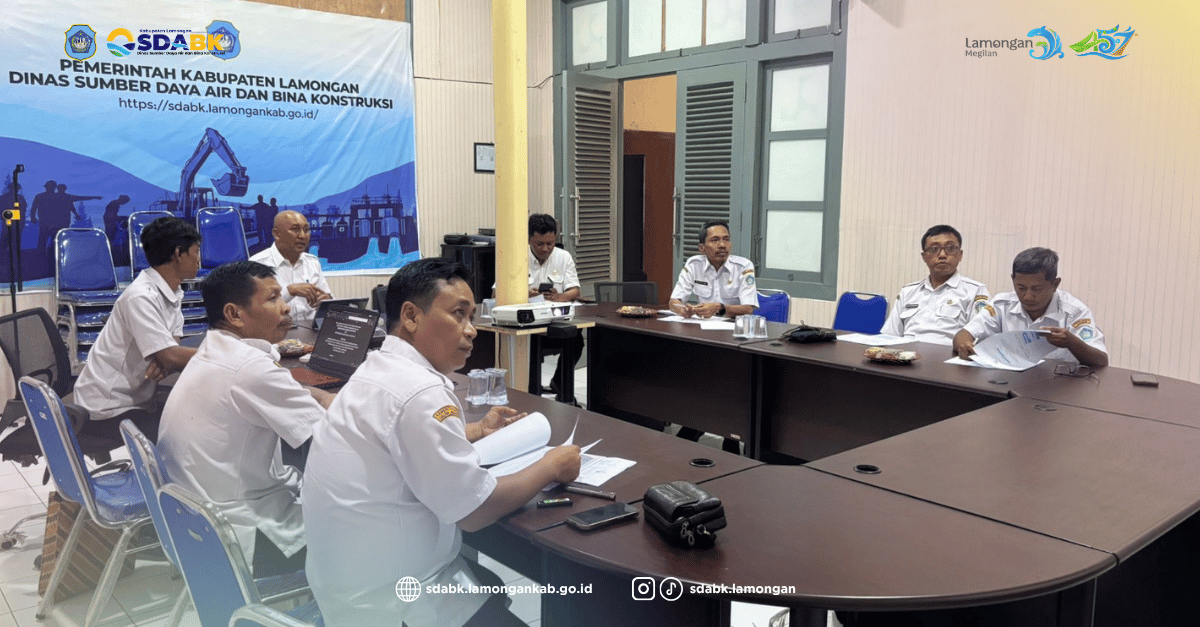 Foto: Perkuat Sinergi Pengelolaan Sumber Daya Air, Dinas SDABK Bahas Nota Kesepakatan Bersama BBWS Bengawan Solo dan Pemkab Lamongan