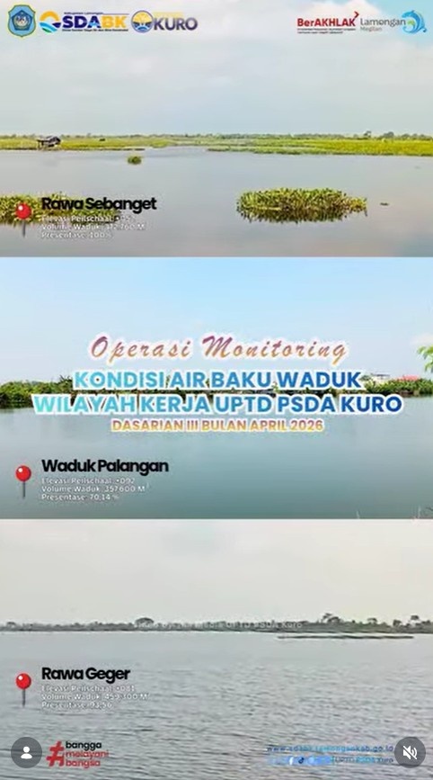 Foto: OPERASI MONITORING KONDISI AIR BAKU PADA WADUK DAN RAWA DI WILAYAH KERJA UPTD PSDA KURO