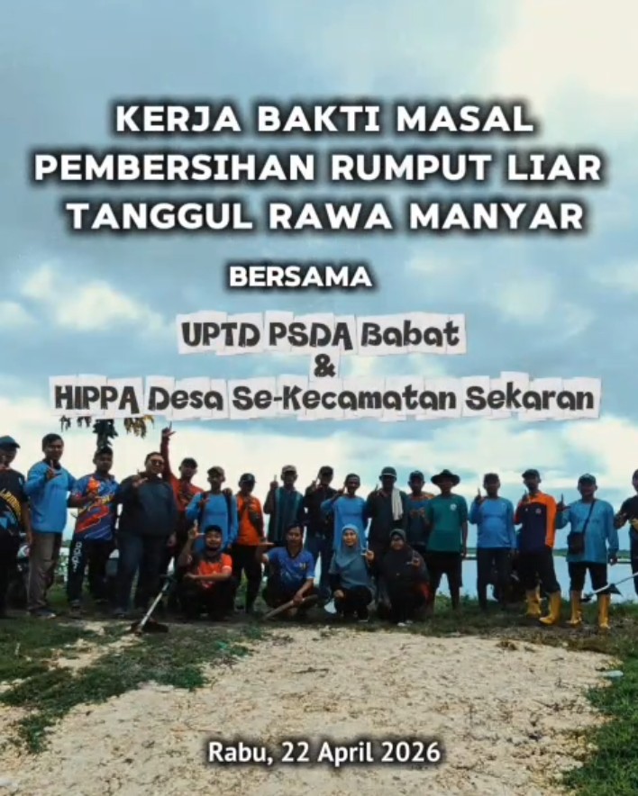 Foto: Kerja Bakti Pemeliharaan Rawa Manyar
