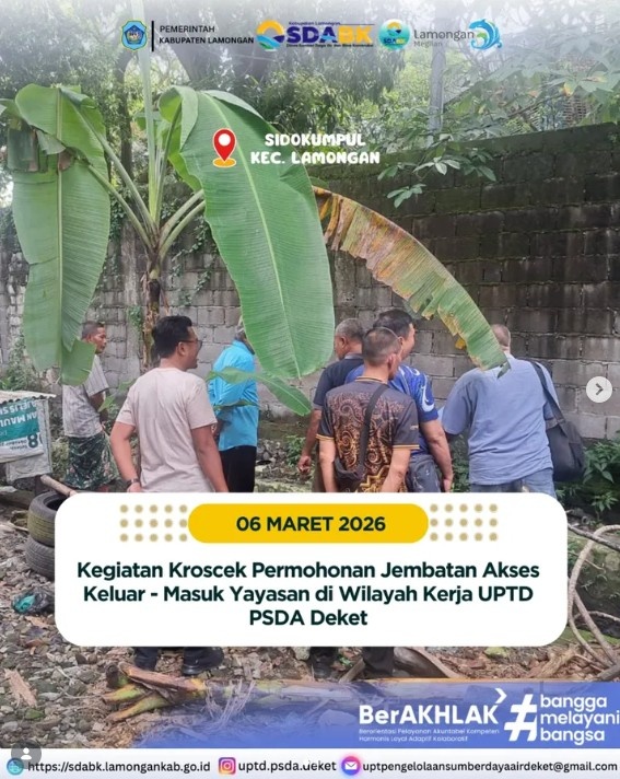 Foto: Permohonan Akses Jembatan Keluar Masuk Yayasan di Wilayah Kerja UPTD PSDA Deket