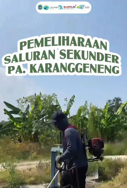 Foto: UPTD PSDA Karanggeneng Laksanakan Pemeliharaan Saluran Sekunder Demi Kelancaran Irigasi Pertanian