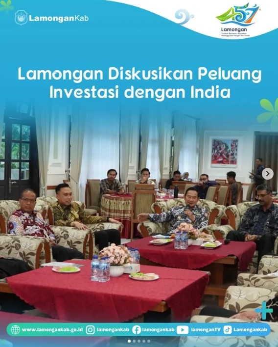 Foto: Lamongan Bahas Peluang Investasi Bersama India, Perkuat Kerja Sama Ekonomi