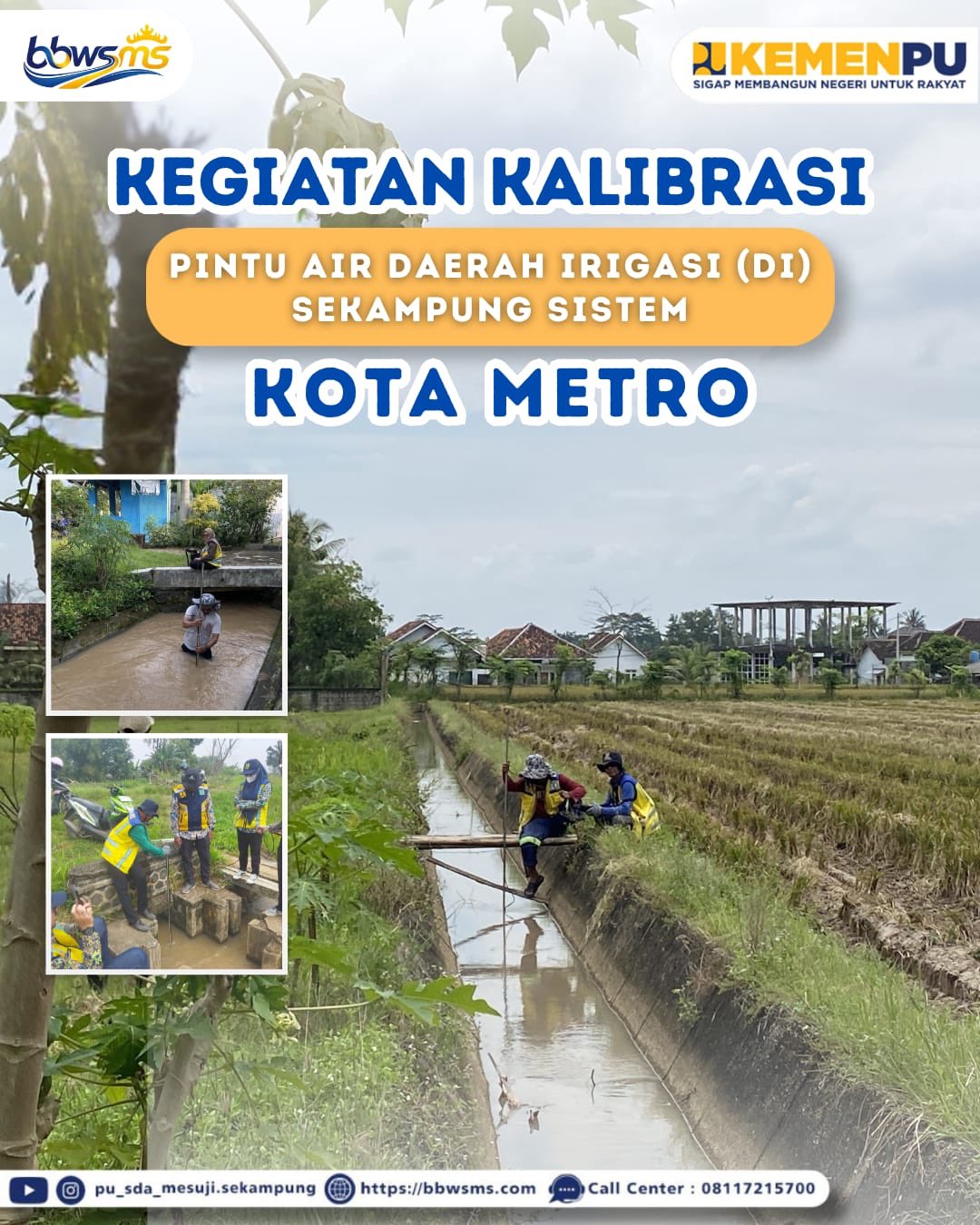 Foto: Kegiatan Kalibrasi Pintu Air Daerah Irigasi Sekampung Sistem