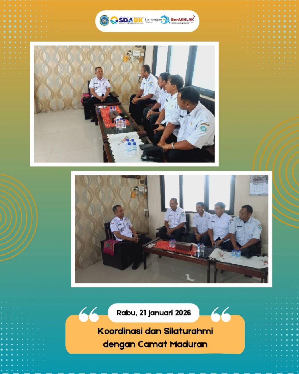 Foto: Koordinasi & Silaturahmi Dengan Camat Maduran