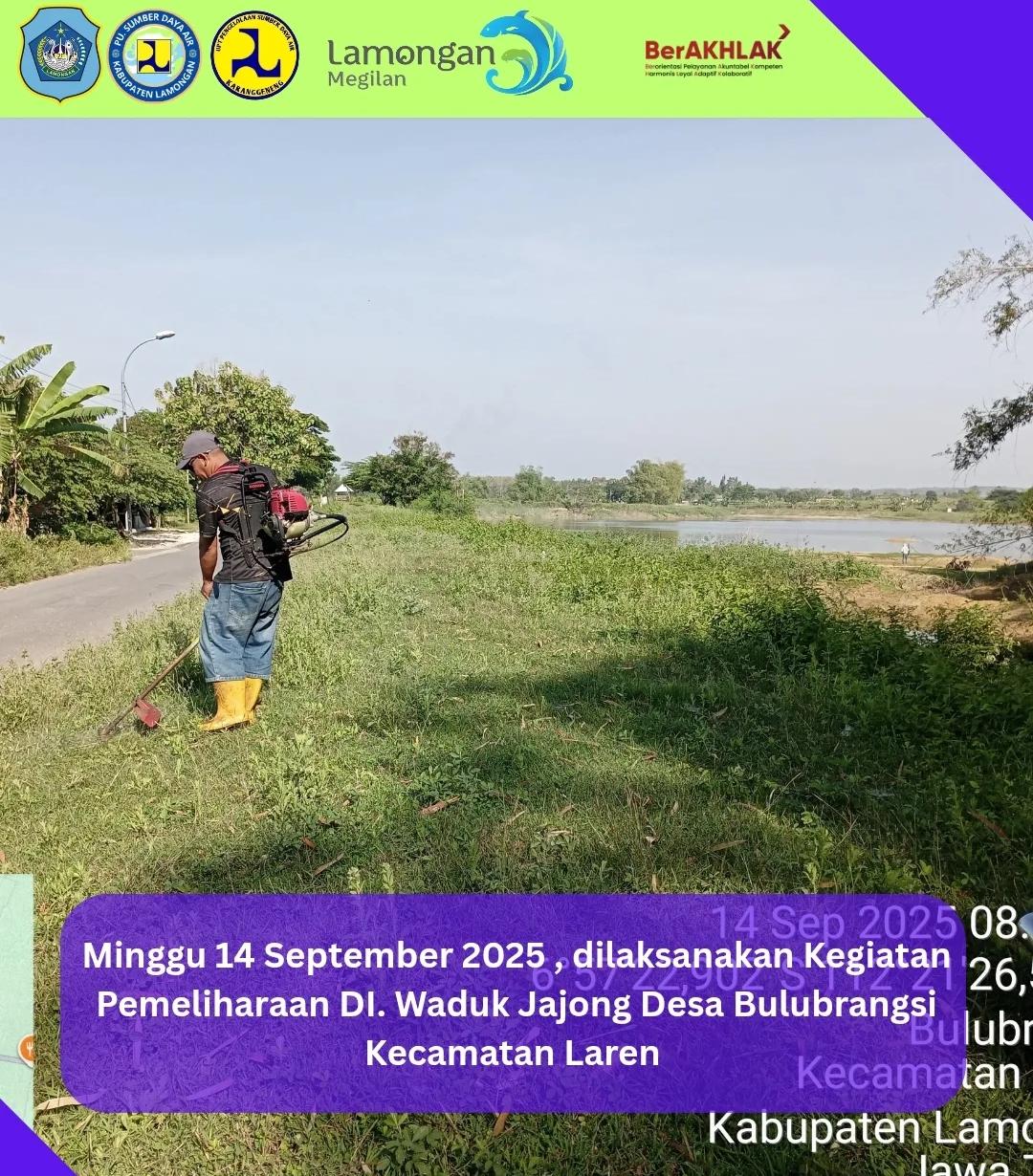 Foto: Pemeliharaan DI Waduk Jajong