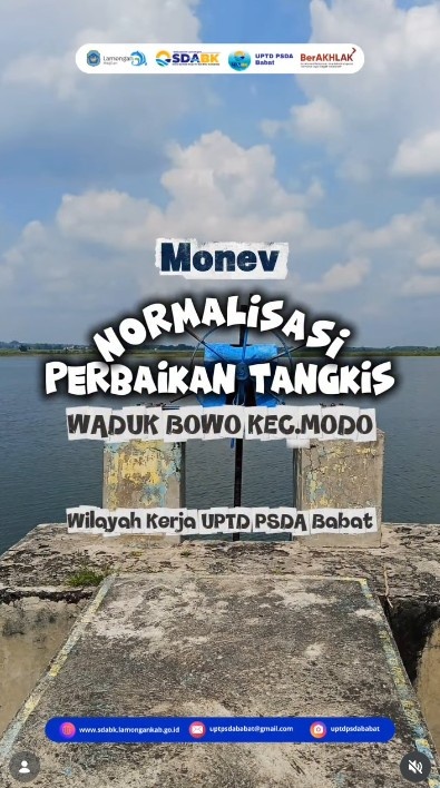 Foto: Monev Pelaksanaan Normalisasi dan Rehabilitasi Tangkis Waduk Bowo