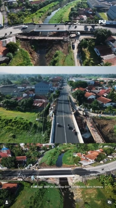 Foto: Perbaikan Jembatan Karangaanyar di Kebumen