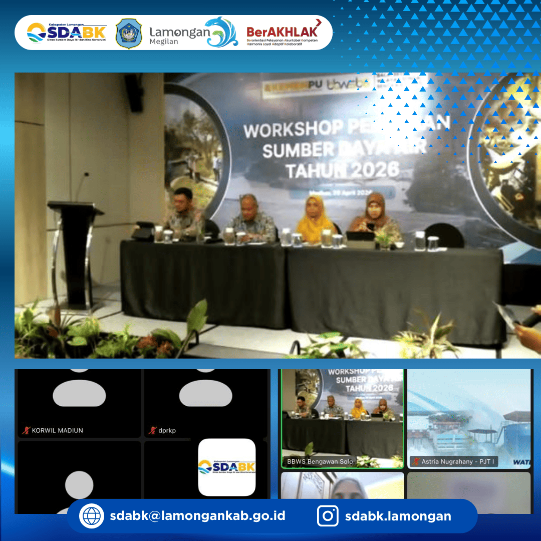 Foto: Zoom Workshop Perizinan Sumber Daya Air Tahun 2026 di Lingkungan Wilayah Sungai Bengawan Solo