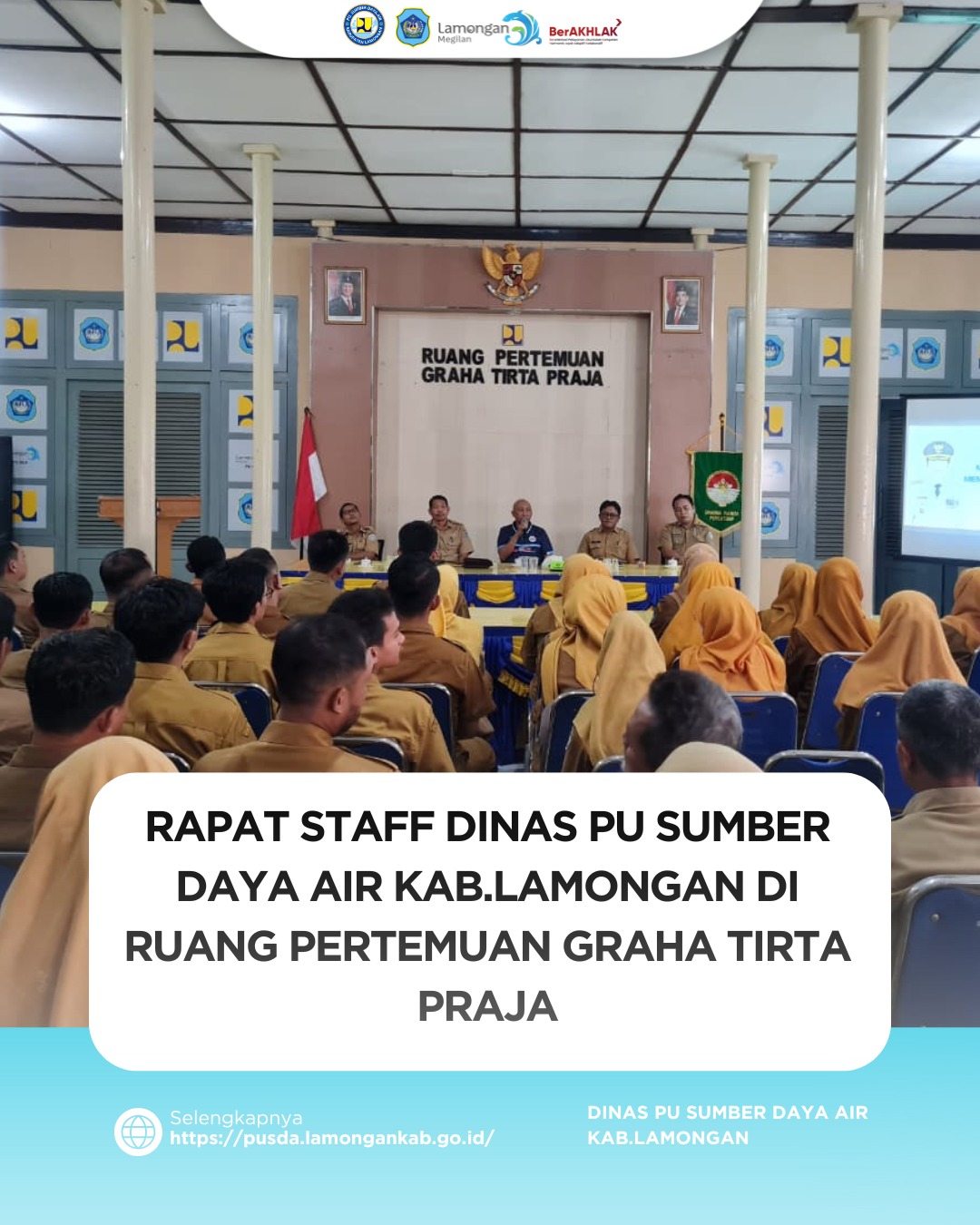 Foto: RAPAT STAF DINAS PU SUMBER DAYA AIR KAB.LAMONGAN