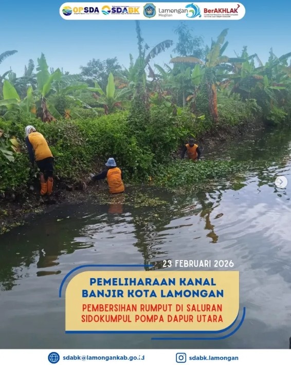 Foto: Pemeliharaan Kanal Banjir