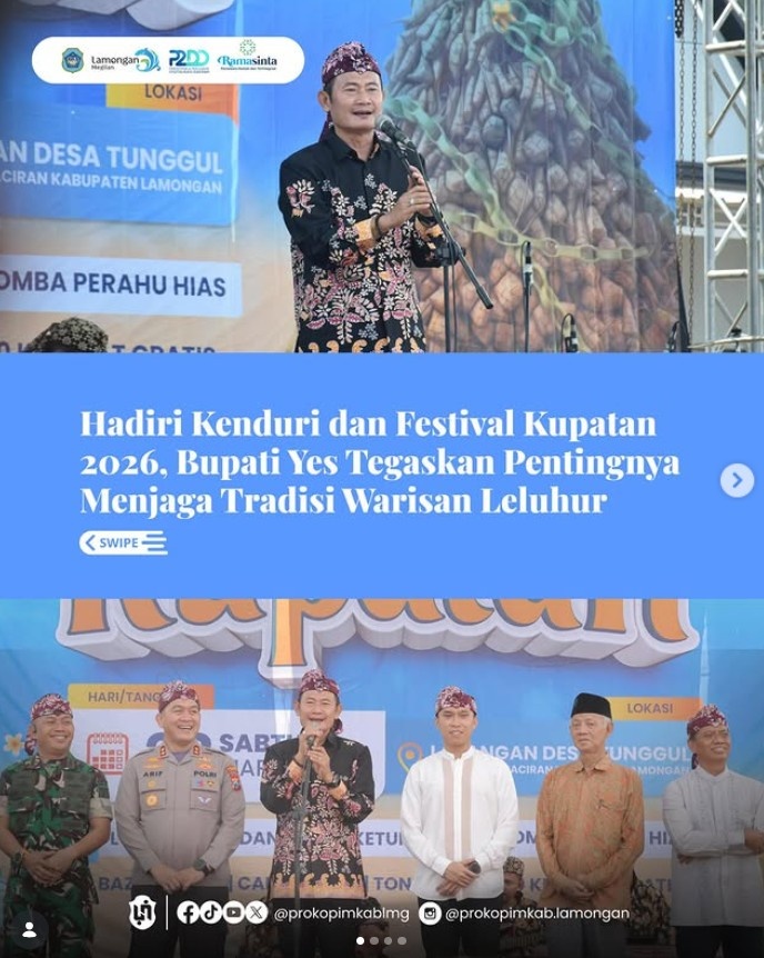 Foto: Hadiri Kenduri dan Festival Kupatan 2026, Bupati Yes Tegaskan Pentingnya Menjaga Tradisi Warisan Leluhur