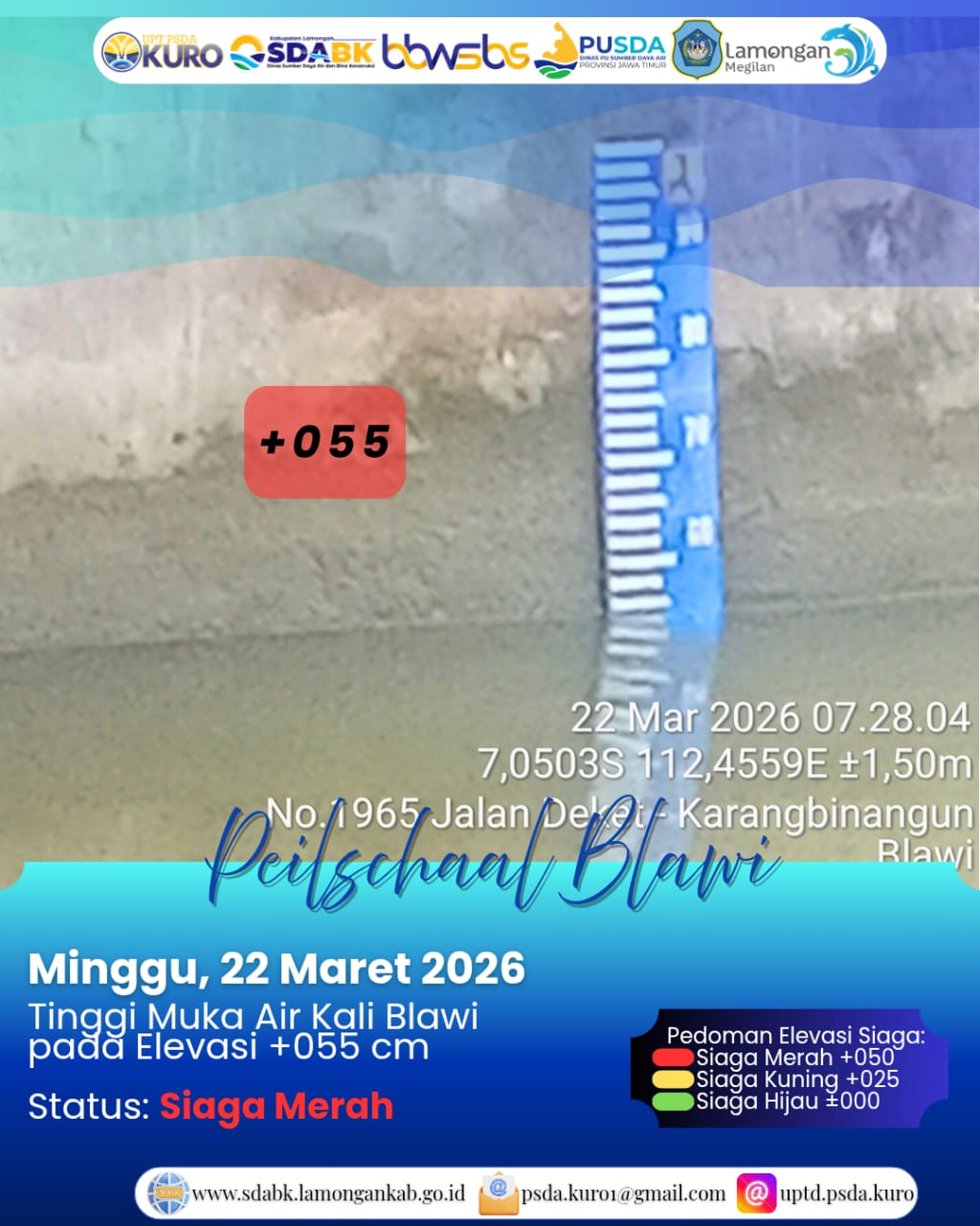 Foto: Peilschaal Blawi