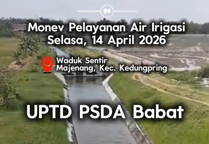 Foto: Monev di Waduk Sentir, Majenang, Kec. Kedungpring