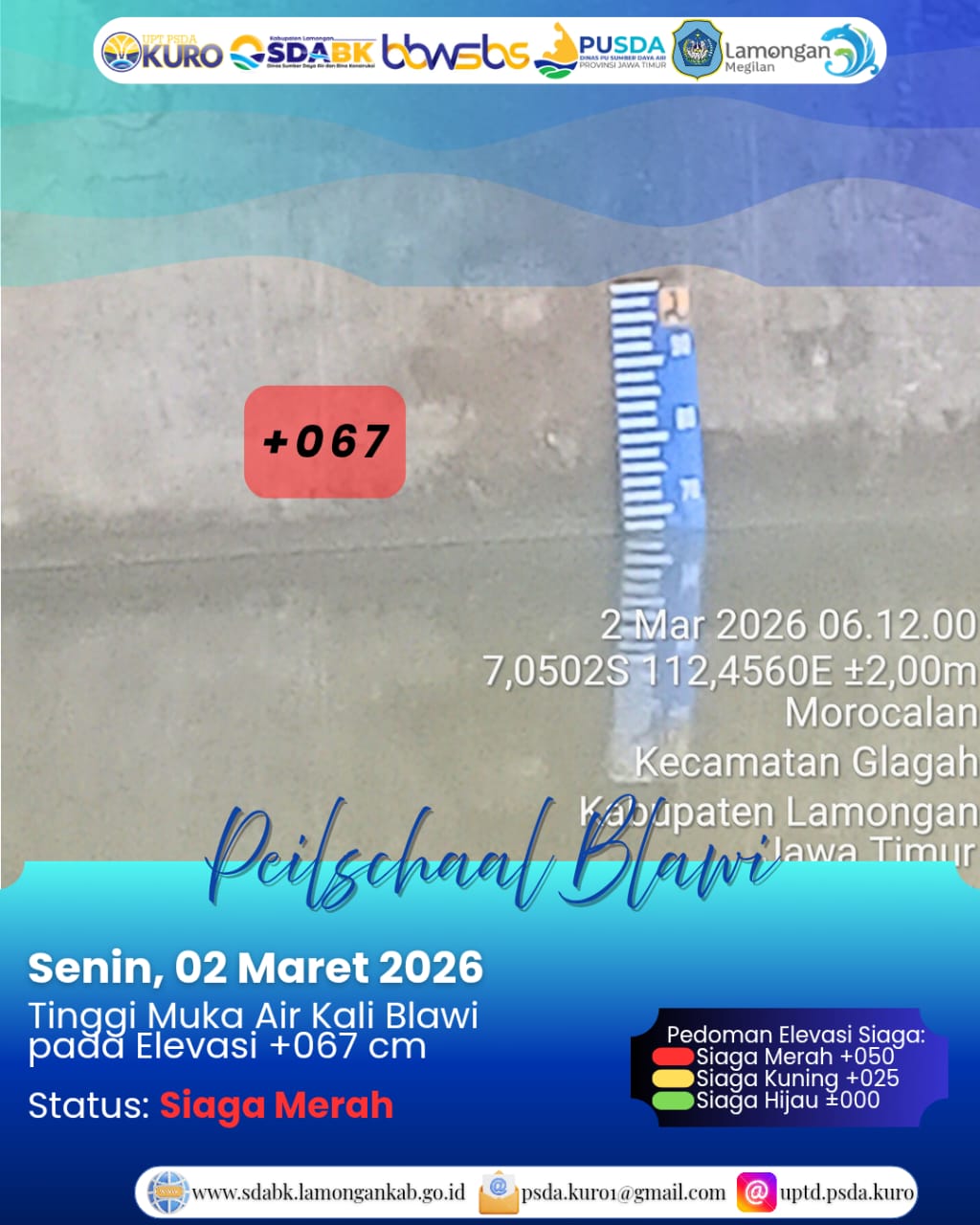 Foto: Peilschaal Blawi