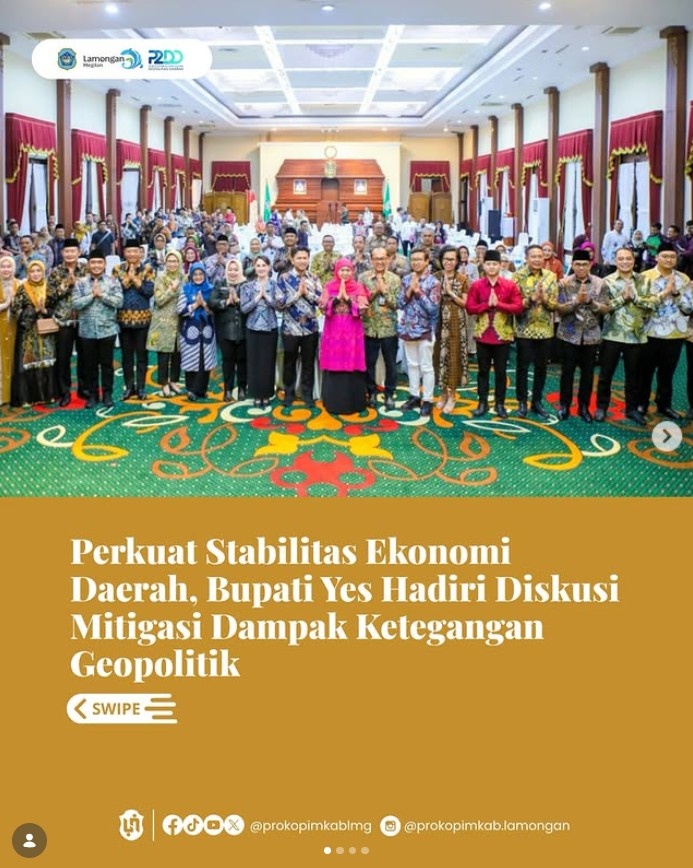 Foto: Perkuat Stabilitas Ekonomi Daerah, Bupati Yes Hadiri Diskusi Mitigasi Dampak Ketegangan Geopolitik