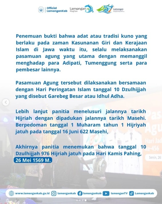 Foto: Penetapan Hari Jadi Lamongan