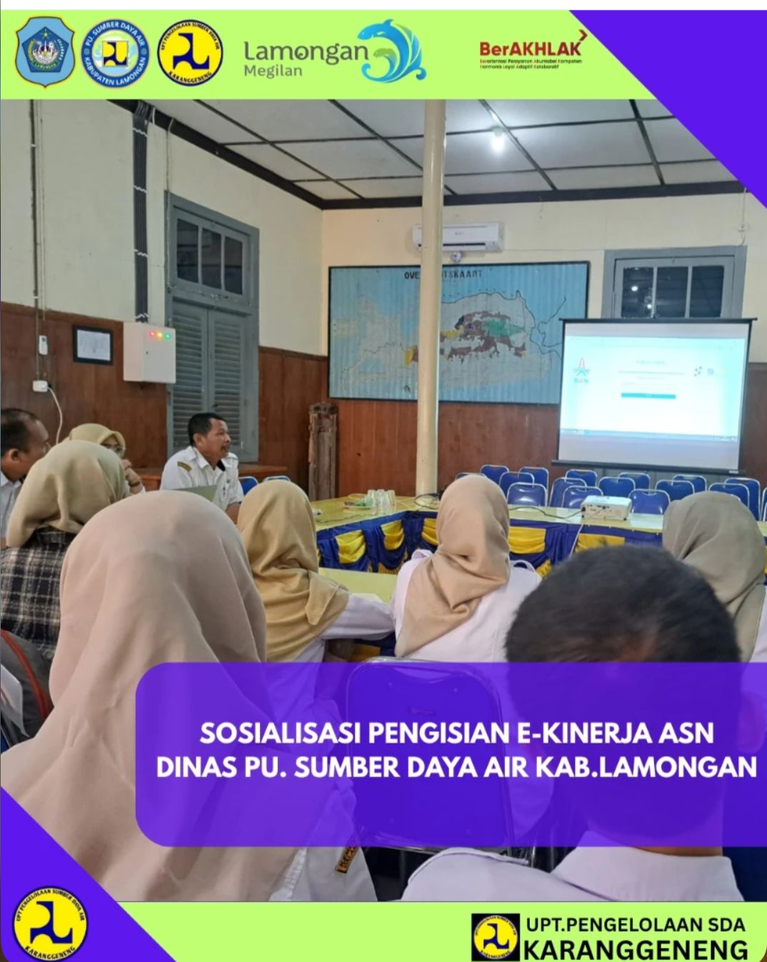 Foto: Sosialisasi Pengisian E-Kinerja ASN Dinas PU SDA