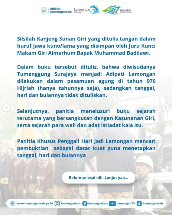 Foto: Penetapan Hari Jadi Lamongan