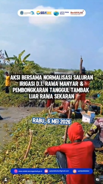 Foto: Kerja bakti bersama GHIPPA DI Rawa Manyar dan HIPPA Desa serta Poktan