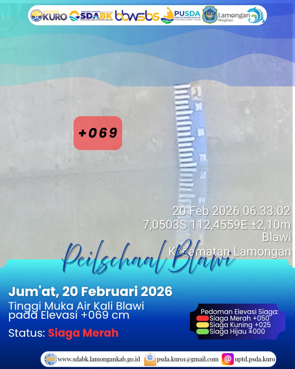 Foto: Peilschaal Blawi