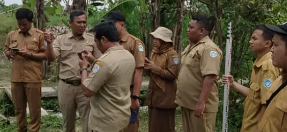 Foto: Survei Lokasi Rehabilitasi Embung Sawo Babat, Langkah Awal Optimalisasi Fungsi Embung