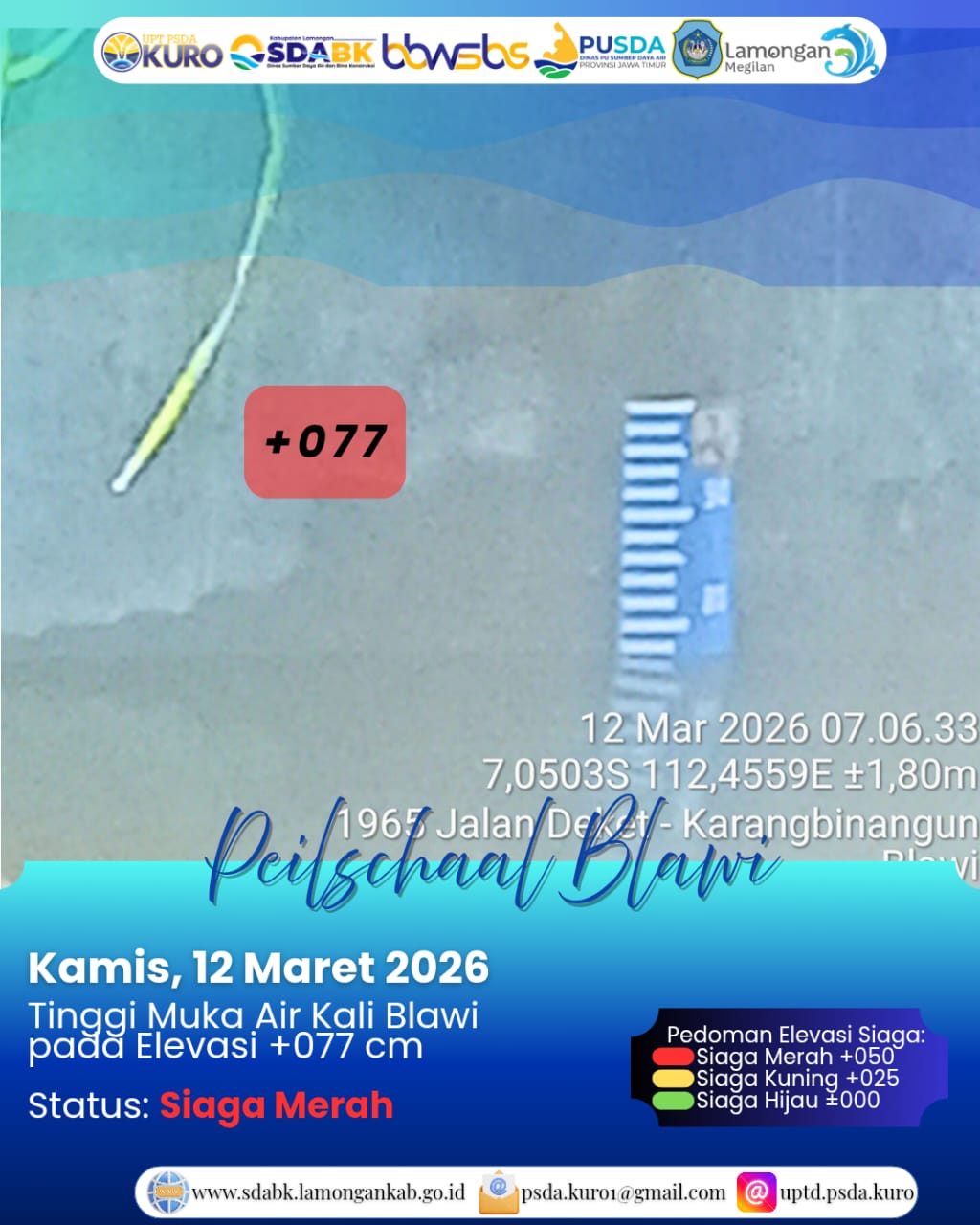 Foto: Peilschaal Blawi