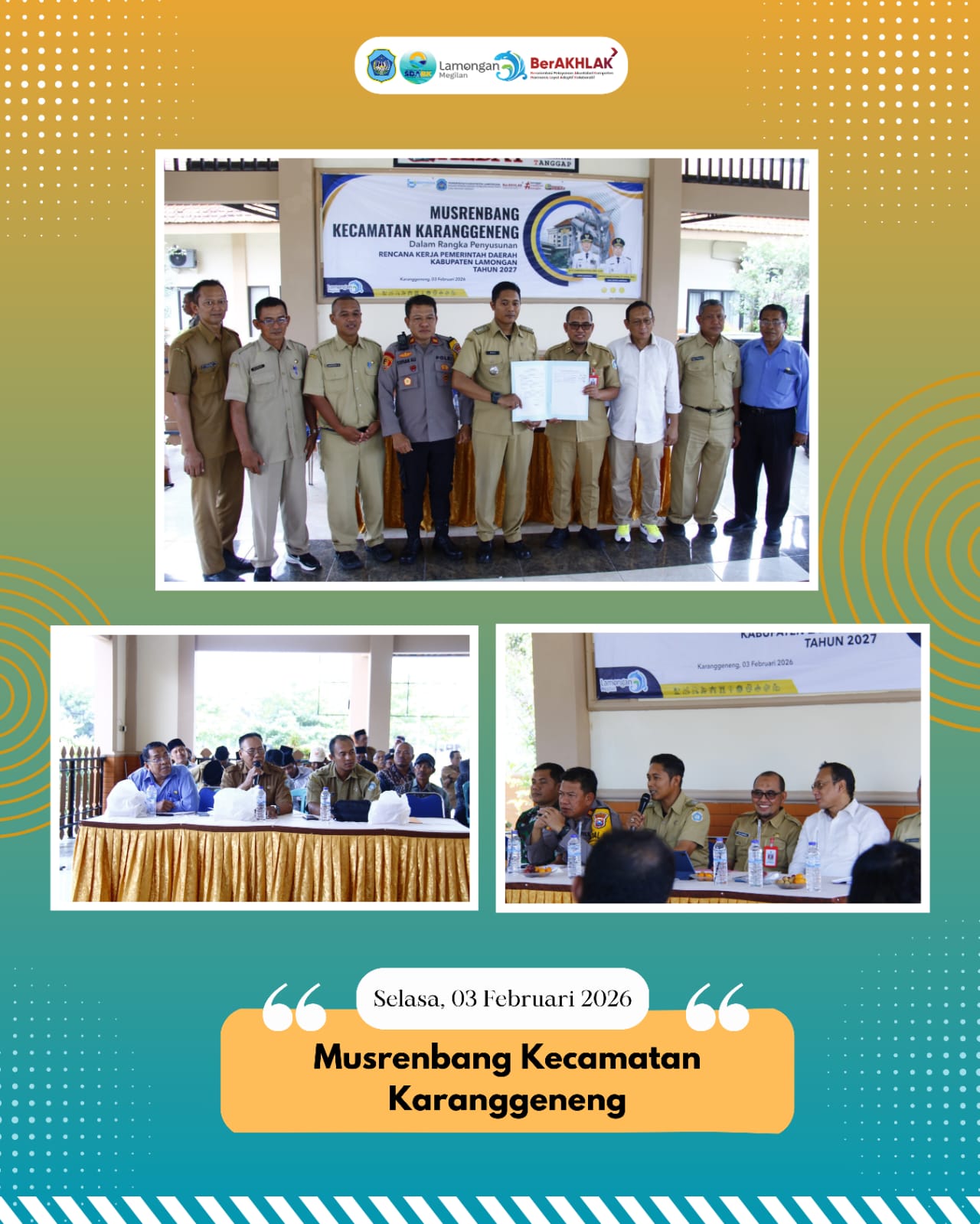 Foto: Kepala UPTD PSDA Karanggeneng menghadiri Musrenbang