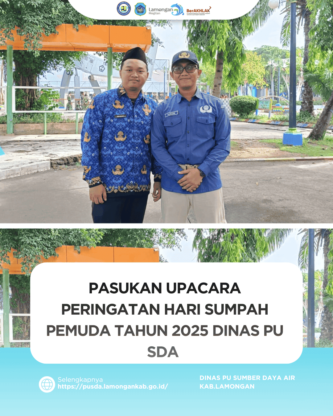 Foto: PASUKAN UPACARA PERINGATAN HARI SUMPAH PEMUDA TAHUN 2025 DINAS PU SDA LAMONGAN