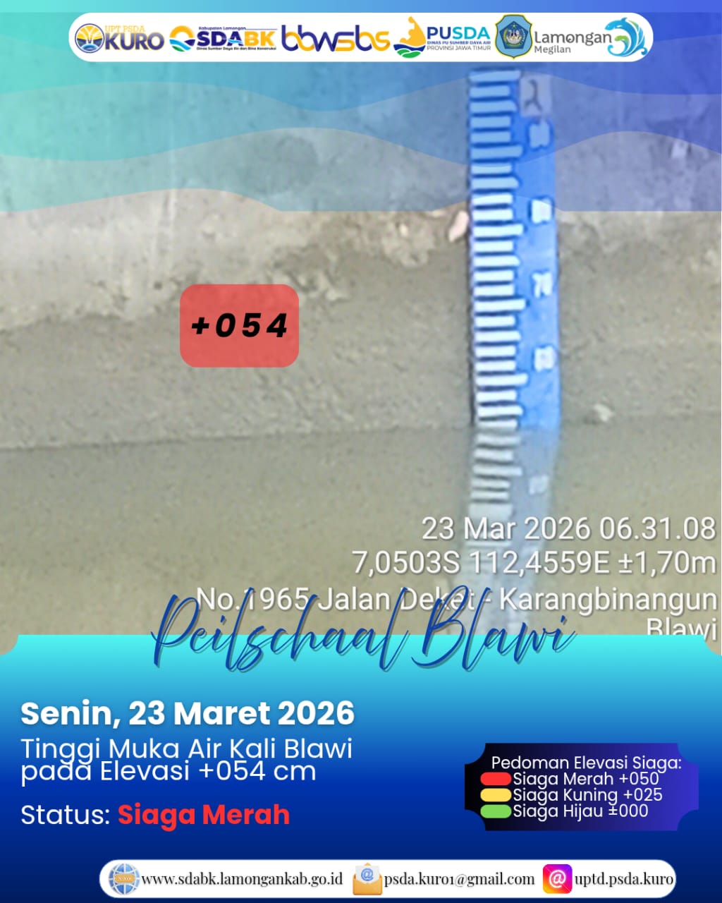 Foto: Peilschaal Blawi