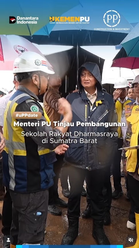 Foto: Kunjungan Kerja ke Proyek Sekolah Rakyat Dharmasraya di Sumatra Barat