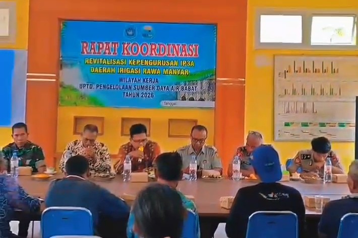 Foto: UPTD PSDA Babat melaksanakan Rapat Koordinasi Revitalisasi Kepengurusan GP3A Makmur Jaya D.I Rawa Manyar