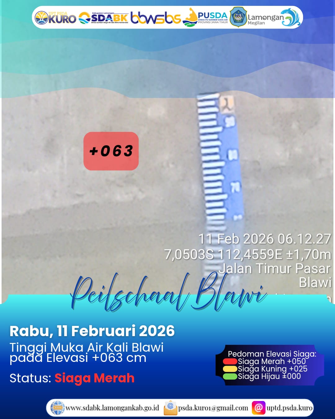 Foto: Peilschaal Blawi