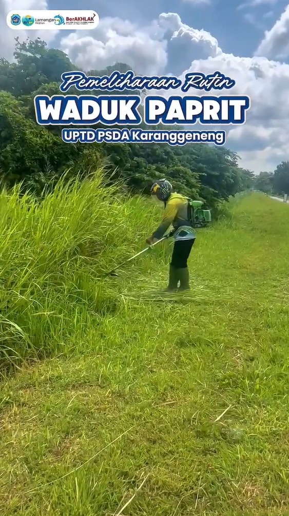 Foto: Pemeliharaan Waduk Paprit