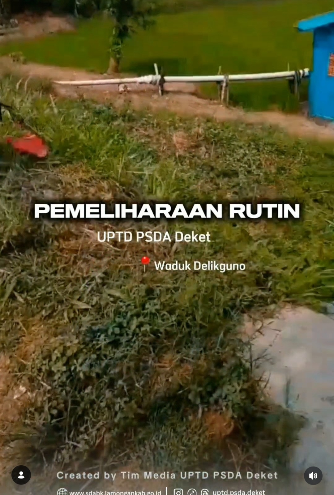 Foto: Kegiatan Pemeliharaan Rutin Waduk Delikguno