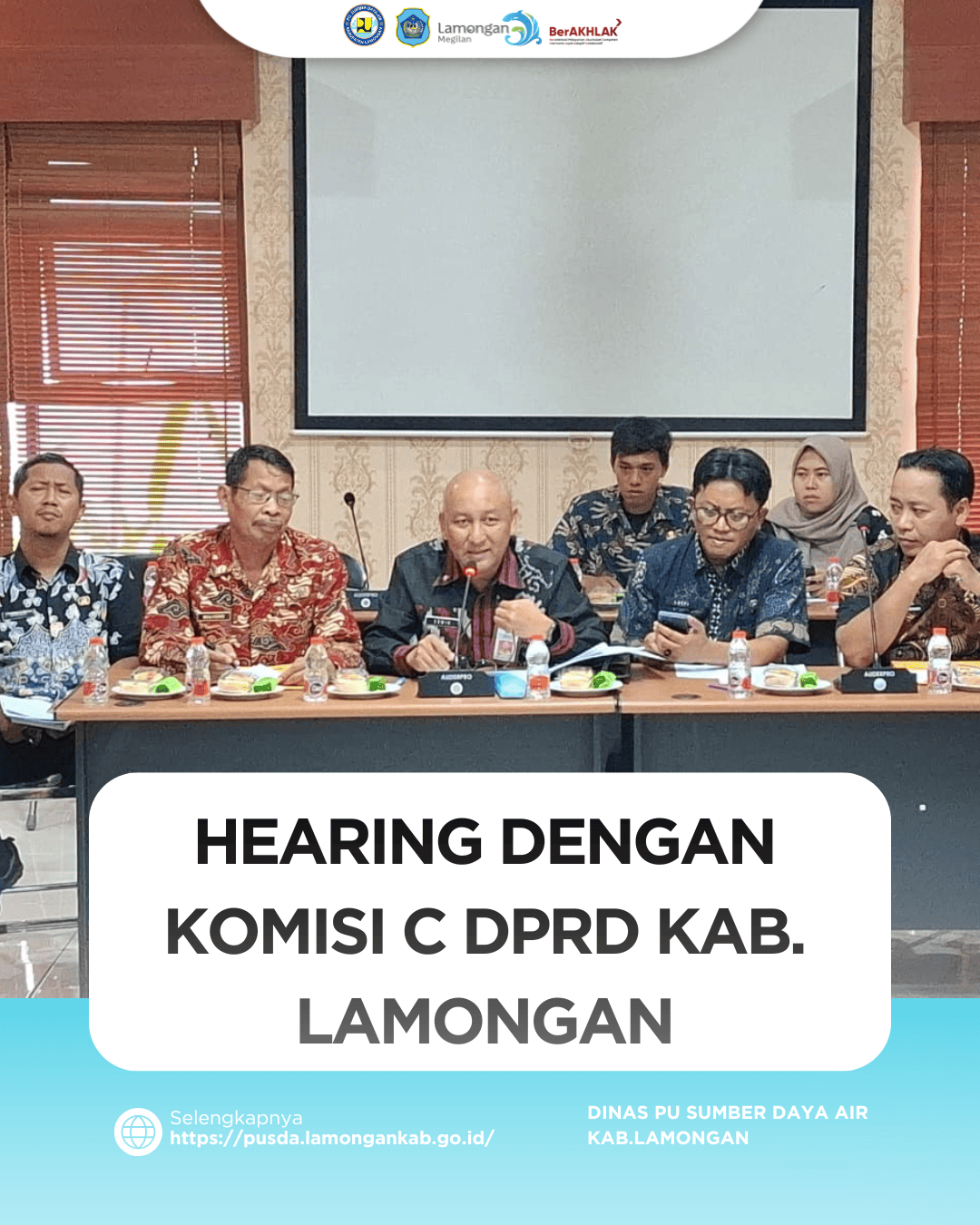 Foto: Hearing dengan komisi C DPRD Kab. Lamongan